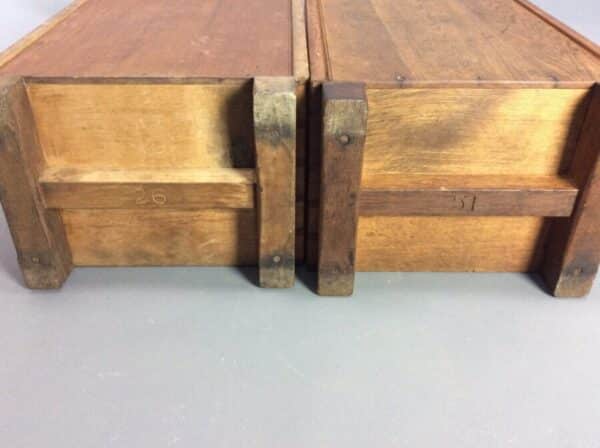 Pair of Cotswold School Oak Bedside Cabinets c1930's - Image 7