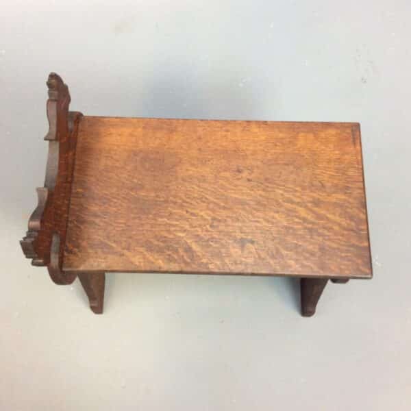 Arts & Crafts Carved Oak Low Occasional Table/Stool c1900 - Image 5
