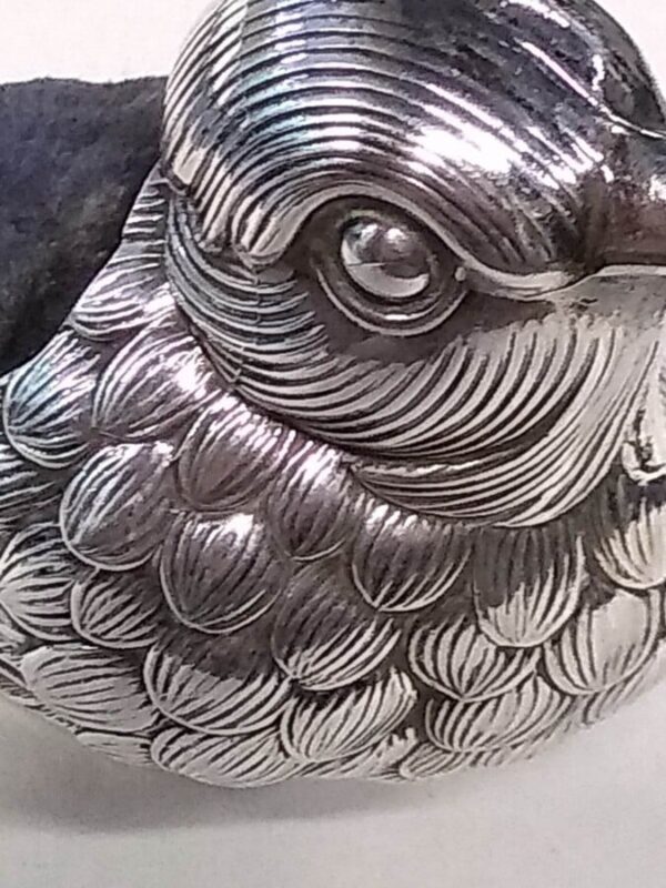 Silver Bird Pin Cushion Animal sculpture Miscellaneous 4