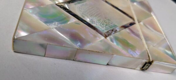 Pair Mother of Pearl Card Cases Card Case Antique Collectibles 6