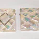 Pair Mother of Pearl Card Cases Card Case Antique Collectibles