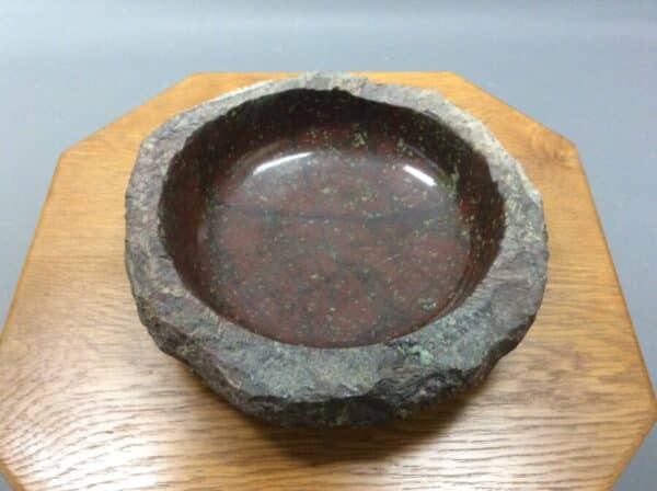 Mid Century Cornish Serpentine Stone Bowl Cornish Antique Collectibles 6