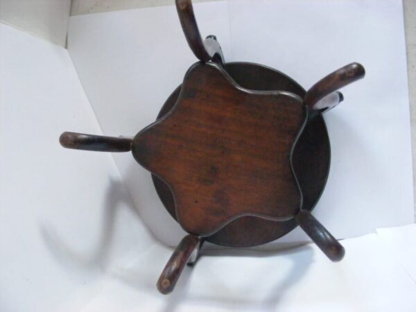 Rare Chinese TALL 2 TIER wood Stand OLD Pot or Bowl oriental antiques Antique Boxes 5