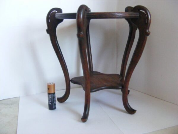 Rare Chinese TALL 2 TIER wood Stand OLD Pot or Bowl