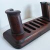 Rare PAIR wooden Jade Plaque Stands Chinese Very Old - Image 3