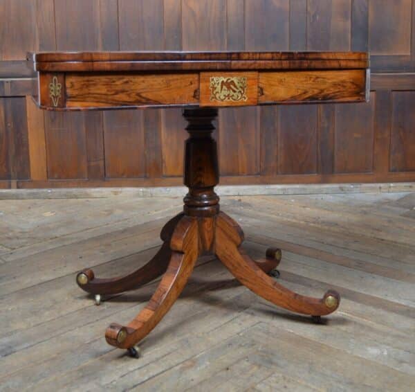 Regency Rosewood Card Table SAI2835 Antique Furniture 3