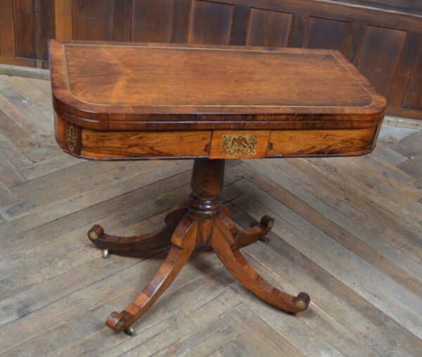 Regency Rosewood Card Table SAI2835 Antique Furniture 14