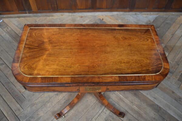 Regency Rosewood Card Table SAI2835 Antique Furniture 8