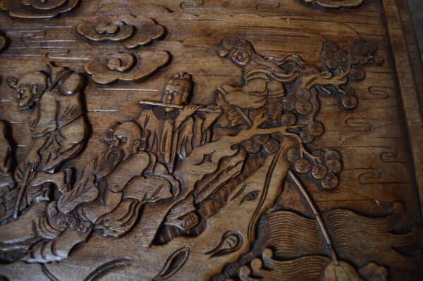 Oriental Camphor Wood Blanket / Storage Box SAI2848 - Image 34