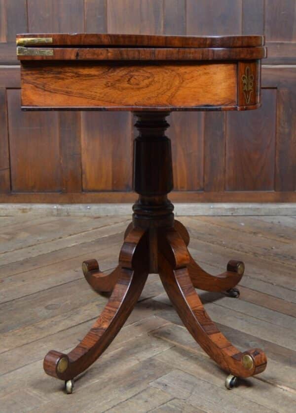 Regency Rosewood Card Table SAI2835 Antique Furniture 11