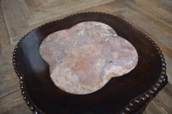Chinese Marble Top Occasional Table/plant Stand SAI2843 - Image 14