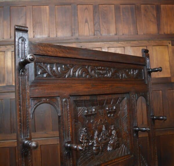 Victorian Oak Hall Stand SAI2831 Antique Furniture 7