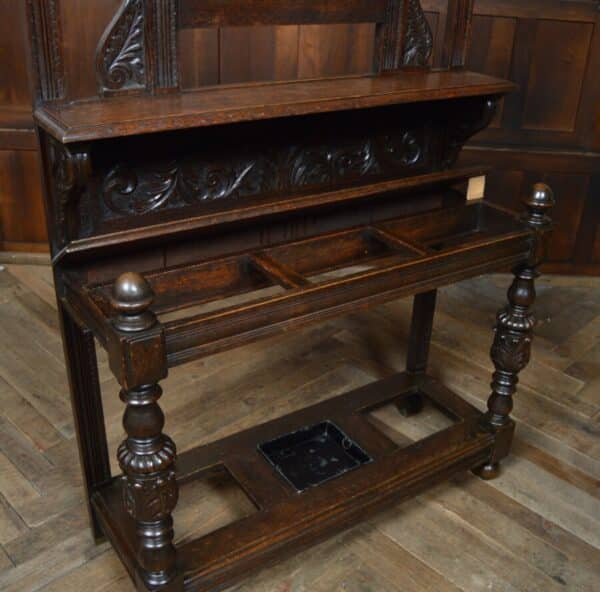 Victorian Oak Hall Stand SAI2831 Antique Furniture 15