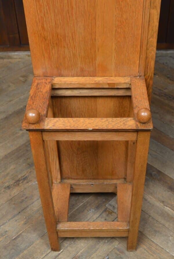 Edwardian Oak Hall Stand / Cupboard SAI2828 - Image 13