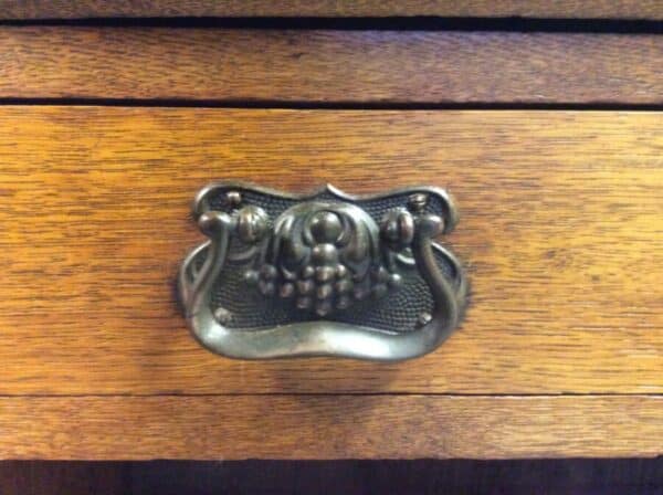 Arts & Crafts Oak Bureau Bookcase c1900 - Image 7