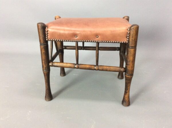 Arts & Crafts Thebes Stool by Liberty of London c1900 Liberty Antique Furniture 6