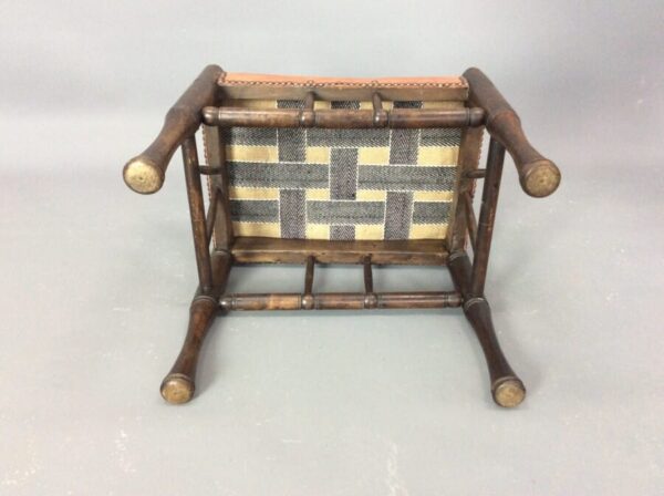 Arts & Crafts Thebes Stool by Liberty of London c1900 - Image 5