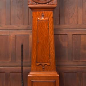 Victorian Mahogany Drumhead Grandfather Clock (a. Thom. Airdrie) SAI2818 A. Thom Airdrie Antique Clocks