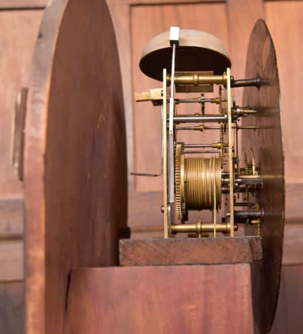 Victorian Mahogany Drumhead Grandfather Clock (a. Thom. Airdrie) SAI2818 A. Thom Airdrie Antique Clocks 16