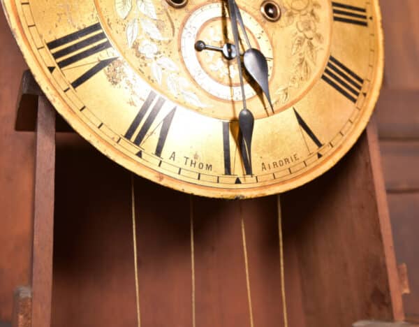 Victorian Mahogany Drumhead Grandfather Clock (a. Thom. Airdrie) SAI2818 A. Thom Airdrie Antique Clocks 18
