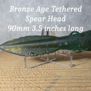 Bronze age Tethered Spear Head, (Ref 40741) Military & War Antiques