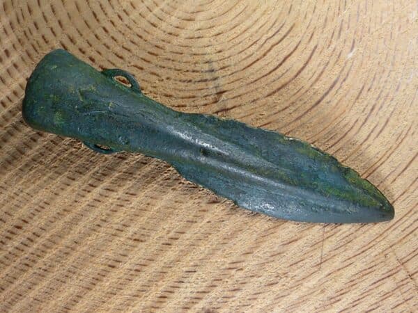 Bronze age Tethered Spear Head, (Ref 40741) Military & War Antiques 8