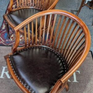 Regency Tub Chairs Antique Mahogany Furniture Antique Chairs 3