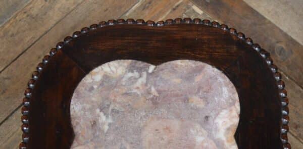 Chinese Marble Top Occasional Table/plant Stand SAI2843 - Image 8