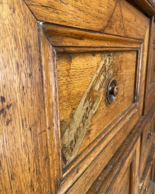 Antique French 19th Century Oak & Pine Apothecary Shop Cabinet Cupboard - Image 9