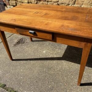 Antique French Cherrywood Farmhouse Table Desk Refectory, c 1860 barrister Miscellaneous