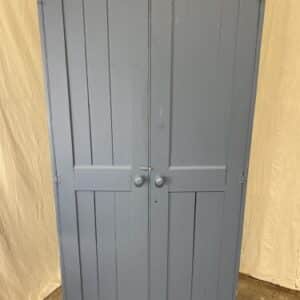 Antique English 19thC Painted Pine School Estate Cupboard, c 1850 cupboard Miscellaneous