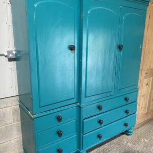 Antique 19th Century Painted Pine Housekeeper’s Cupboard, c 1860 cupboard Miscellaneous