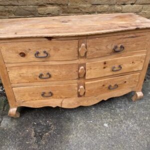 Vintage Pine Chest Bank of Drawers bank Miscellaneous