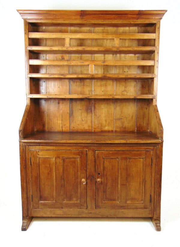Antique Georgian English Country Pine Dresser, circa 1800