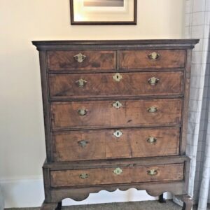 Queen Anne Walnut & Oak Chest On Stand, Circa 1730 Chest on Stand Miscellaneous