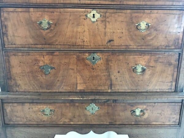 Queen Anne Walnut & Oak Chest On Stand, Circa 1730 - Image 5