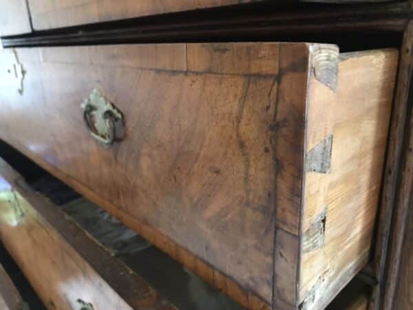 Queen Anne Walnut & Oak Chest On Stand, Circa 1730 - Image 10