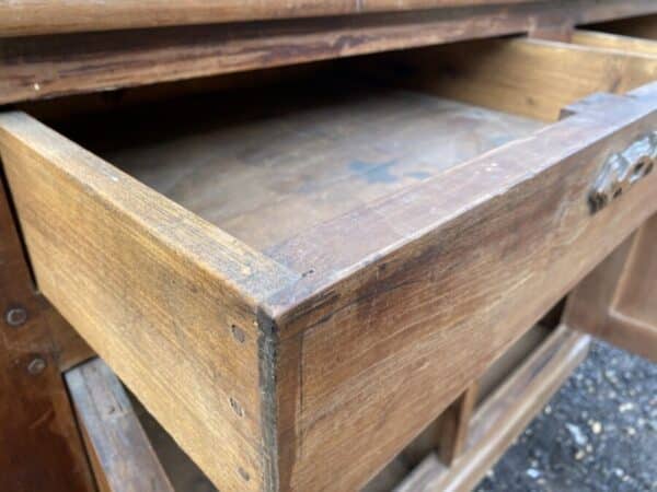 Antique French Cherrywood Fruitwood Buffet Dresser Sideboard, c 1850 - Image 5