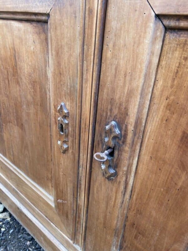 Antique French Cherrywood Fruitwood Buffet Dresser Sideboard, c 1850 - Image 9
