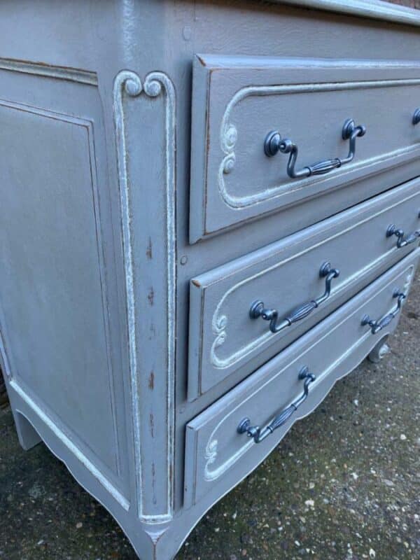 Vintage Antique French Painted Chest of Drawers