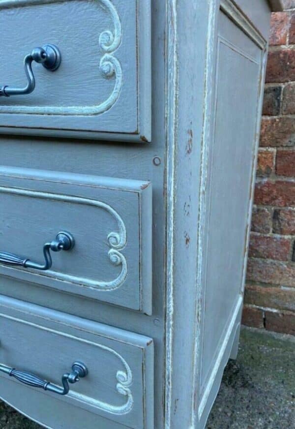 Vintage Antique French Painted Chest of Drawers bedroom painted Miscellaneous 6