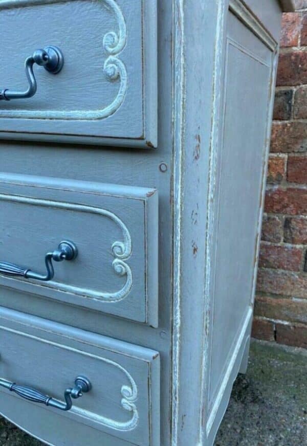 Vintage Antique French Painted Chest of Drawers - Image 4