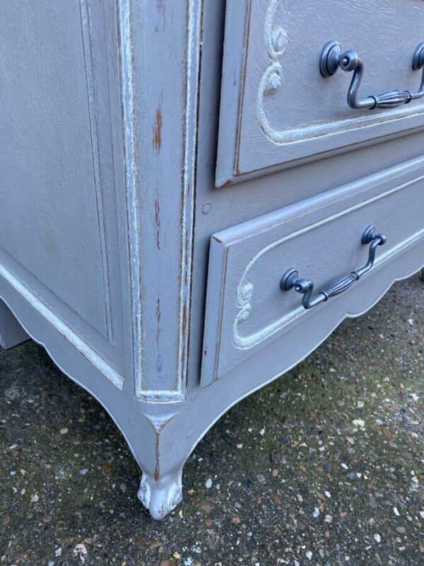 Vintage Antique French Painted Chest of Drawers - Image 8