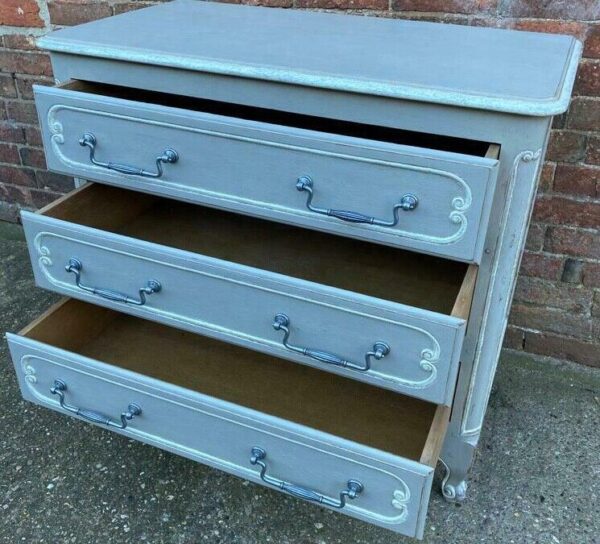 Vintage Antique French Painted Chest of Drawers bedroom painted Miscellaneous 11