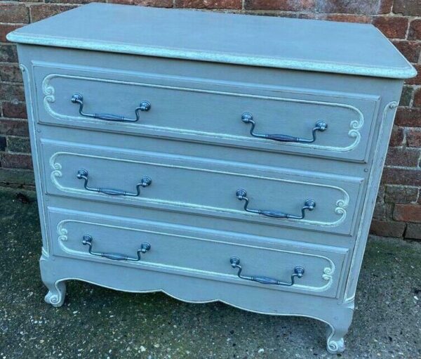 Vintage Antique French Painted Chest of Drawers bedroom painted Miscellaneous 12