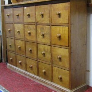 Vintage Pine Bank of 20 Drawers apothecary Miscellaneous 3
