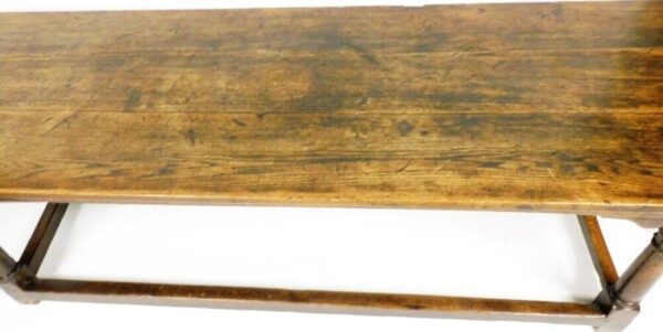 Antique Charles II Oak Period Refectory Dining Table, c 1670 - Image 2