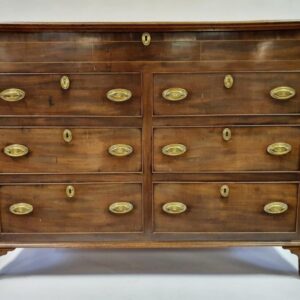 Antique Georgian Mahogany Mule Chest Bank of Drawers, c 1820 bank Miscellaneous