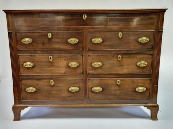 Antique Georgian Mahogany Mule Chest Bank of Drawers, c 1820 bank Miscellaneous 3