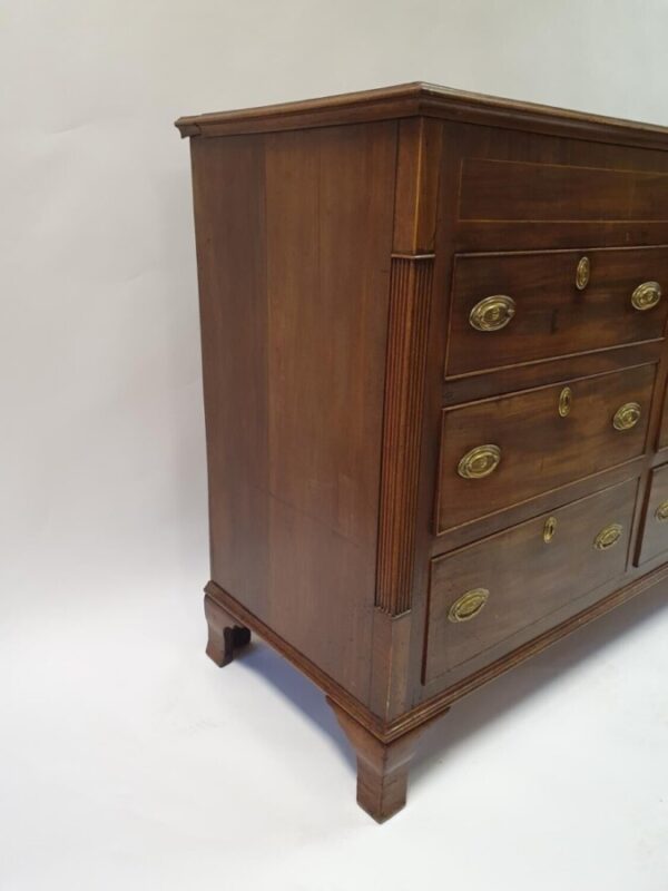 Antique Georgian Mahogany Mule Chest Bank of Drawers, c 1820 bank Miscellaneous 5